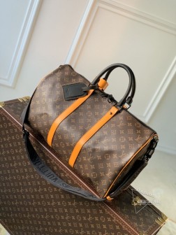 LV M46703 KEEPALL BANDOULIÈRE 45 旅行袋 顶级A货 橘色