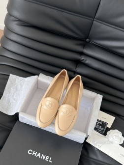 Chanel 24K新款乐福鞋高级手工系列鞋面牛皮 内里羊皮 真皮大底Size35-39 其他码数定 1333