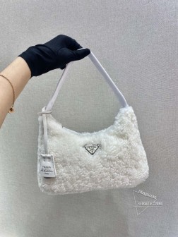 Prada普拉达 Hobo毛毛包 毛绒绒 秋冬爆款 高仿