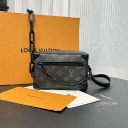 LV 44435 44735 盒子包 顶级复刻 金属感 18×1 国产