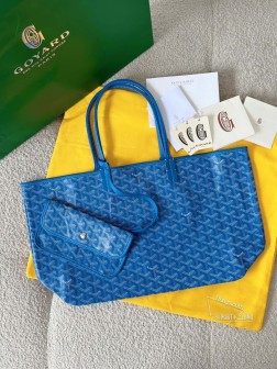 GOYARD 狗牙 tote 购物袋 大号 天蓝色 顶级 A 货