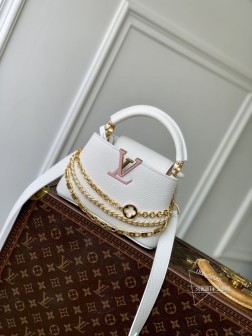 LV M12345 Capucines 迷你手袋 Trilogy系列 Taurillon牛皮革