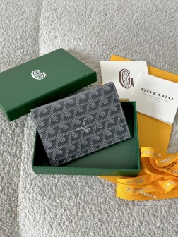 GOYARD Dog Tooth 护照夹 灰色 真牛皮 材质品质保障