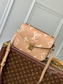LV M45773 沉黄丝印 Pochette Metis 手袋 Monogram 高仿
