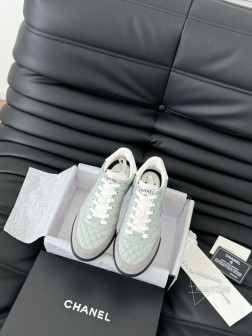 Chanel 24A小香最新菱格棒球鞋运动鞋!鞋面原版小羊皮菱格车线工艺,贵气十足的棒球鞋,脚感非常 1306