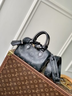 LV M24606 黑花 2024 七夕限定 Speedy18 鳄鱼纹材质