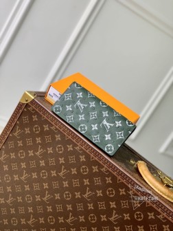 LV N85944 鸵鸟纹长夹 - 鸵鸟皮革,卡片夹层设计