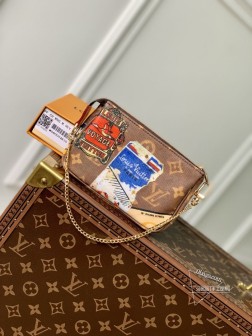 LV M58009 MINI POCHETTE ACCESSORIES 小手袋 化妆包 黄铜材质