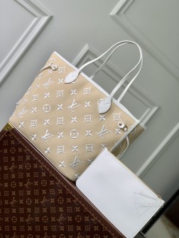 LV M22838 Neverfull 中号手袋 白本款 By the Pool系列