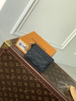 LV M82132 黑Monogram压花 Monogram Unplant皮革 Porto Cult