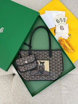 GOYARD mini tote 法斗彩绘 黑色 此包更有意