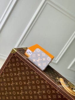 LV M60067 渲染花 ZIPPY 拉链零钱包 Monogram 涂层帆布