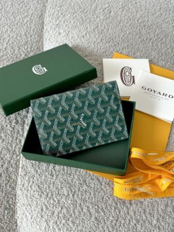 GOYARD 狗牙 护照夹 绿色 真牛皮