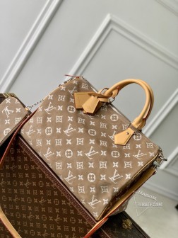 LV M24430 Speedy P9 Bandoulière 40 杏色磨砂皮手袋