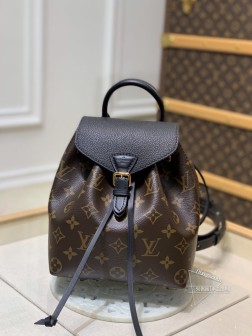 LV M45516 Montsouris BB 双肩包 Monogram 帆布 小牛皮 复刻