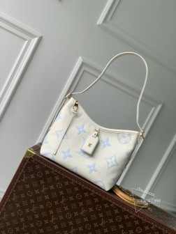 LV M46288 CarryAll 小号手袋 Monogram Empreinte 皮革 蓝色