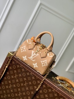 LV M12713 Speedy Bandoulière 20 手袋 Monogram Empreinte 皮革 A货