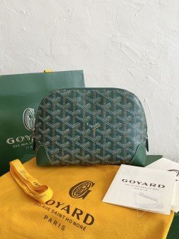 GOYARD vendome 贝壳洗漱包 化妆包 绿色 轻便材质