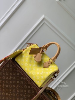 LV M24429 Speedy P9 Bandoulière 25 荧光黄 Monogram Leather 手袋