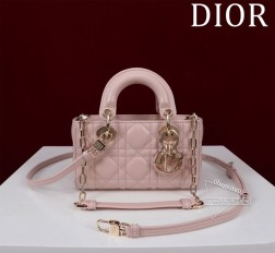 DIOR 超迷你lady d-joy-micro型号0998羊皮Size：16.5610cm Internal Composition Leather with Velvet 内里：羊绒+皮