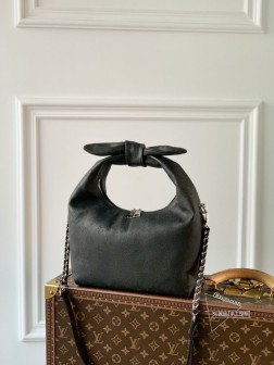 LV M20703黑色 Why Knot 小号手袋 - Monogram镂花皮革