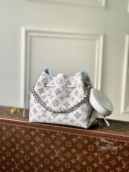 LV M11736 Bella 水桶包 镂花牛皮革 穿孔 Monogram 图案