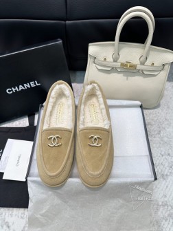 顶级品质香奈儿24k值得买的通勤毛毛乐福鞋 秋冬穿搭最重要的就是保暖舒适,Chanel 24k这个毛 695