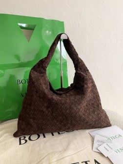 BV hop 大号麂皮黑棕包 反绒双色效果 顶级复刻