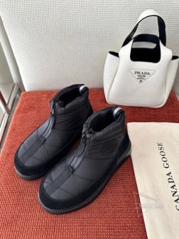 加拿大 Cypress Puffer户外雪地靴|原版购入代购级别-白色 原版麂皮织物 内层织物 侧面 701