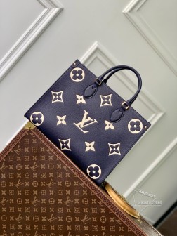 LV M47084 Nautical OnTheGo 中号手袋 Monogram Empreinte 牛皮革