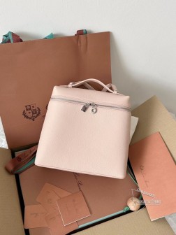 Loro Piana L23.5 双肩包 嫩粉色 进口皮革 1:1版