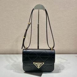 Prada普拉达 1BD320 新款空姐包 小牛皮 三角菱格 A货