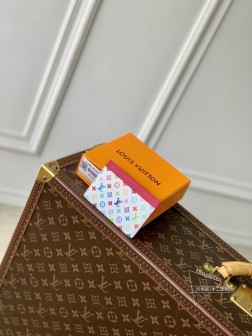 LV M13403 白彩卡夹 | 材质:皮革 | 村上合作版