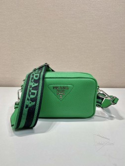 Prada 1BH192 新款双肩带 小号 鹿皮纹牛皮 双肩带 复刻 价格