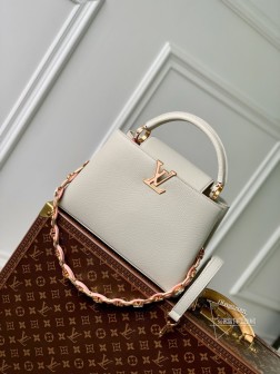LV M23363 Capucines M48865 中号手袋 灰色 顶级复刻