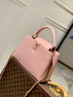 LV M21103 Capucines 迷你手袋 金属粉 小牛皮