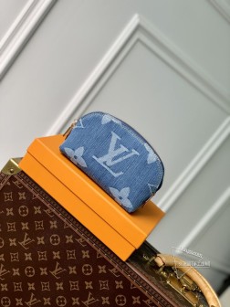 LV M24316 Pochette Cosmétique 化妆包 Monogram Denim 顶级A货