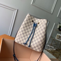 LV N40153 NEONOE 手袋 白格 香槟酒袋 新潮水桶包