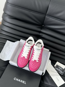 Chanel 24A小香最新菱格棒球鞋运动鞋!鞋面原版小羊皮菱格车线工艺,贵气十足的棒球鞋,脚感非常 1305