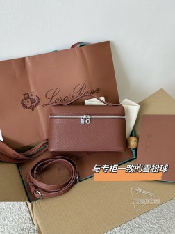LP Loro Piana L 砖红色 顶级复刻 一比一五金进口皮