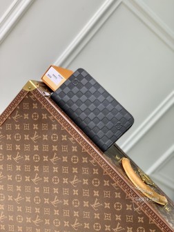 LV N60003 Damier 拉链钱夹 全进口牛皮顶级复刻