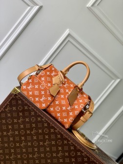 LV M24423 Speedy P9 Bandoulière 25 Monogram Leather手袋 橙色牛皮革顶级复刻