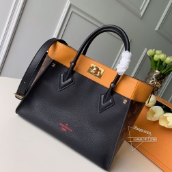 LV M53823 On My Side 手袋,小牛皮+Monogram帆布,顶级A货