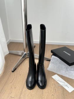 Chanel 24B新款长靴经典款 好穿又百搭 鞋面牛皮 内里羊皮 真皮大底Size35-39 其他 1366