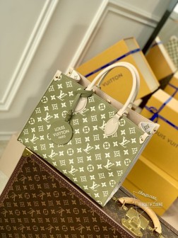 LV M46060 OnTheGo 手袋 Monogram Empreinte 牛皮革 经典复刻