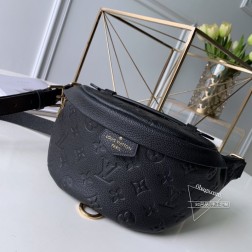 LV M43644 黑色全皮 BUMBAG 胸包 多种携带方式 Monogram面料
