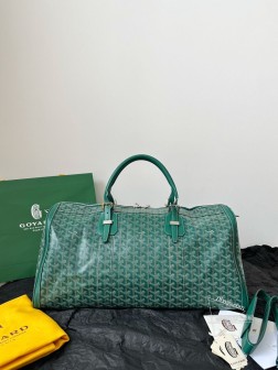 GOYARD Boston旅行袋 绿色 狗牙纹理 适合短途及日常使用