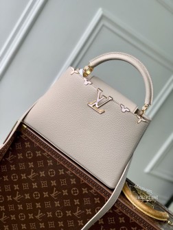LV M11341 Capucines中号手袋 Flower Crown系列 贝壳质感 Monogr顶级复刻