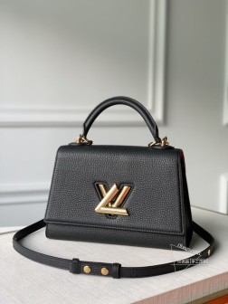 LV M57093 Twist One Handle 小号手袋,Taurillon 皮革+彩色内衬