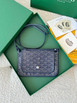 Piumet GOYARD 深蓝色信封包 日常材质轻便小包